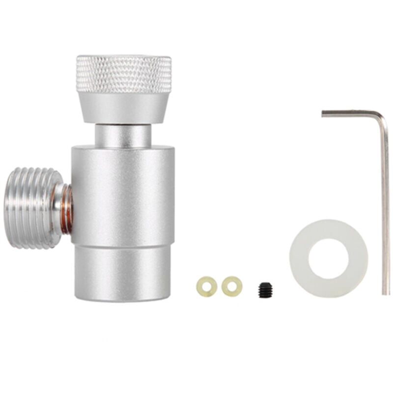 foto del prodotto kit connettore adattatore per bombola di co2 per sodastream w21.8 14 argento 