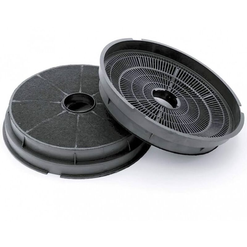 foto del prodotto kit coppia filtri cappa carbone attivo rotondo airlux glem d.19cm alt.3,7cm