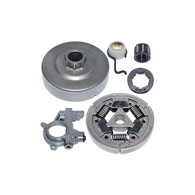 foto del prodotto kit corona dentata tamburo frizione 3 8 7, per stihl ms440 044 ms460 046 ms361, cuscinetto tamburo 9512 933 2380, rondella di copertura 1128 162