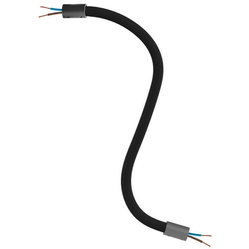 immagine 0 del prodotto kit creative flex tubo flessibile di estensione rivestito in tessuto rm04 nero con terminali metallici