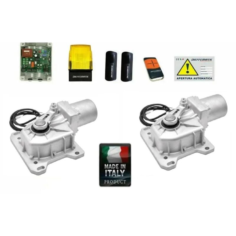 foto del prodotto kit cromo automazione motore cancello 2 battente 230v 220v interrato scomparsa