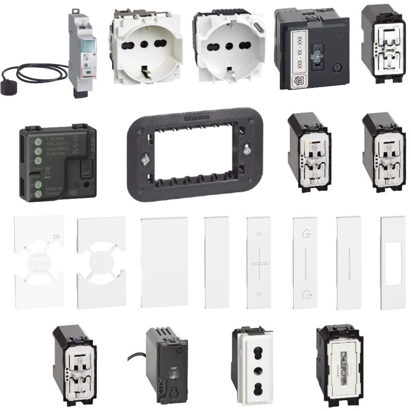 foto del prodotto kit cubo fisico serie living now 2025 bianco bticino kcubo25w