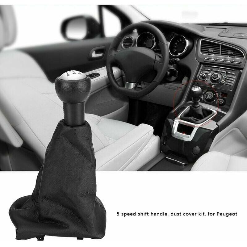 foto del prodotto kit cuffia pomello cambio auto a 5 velocit adatto per la sostituzione del coperchio cuffia cambio manuale automatico 207 307 406
