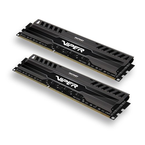 foto del prodotto kit ddr3 patriot 8gb 2x4gb 1600mhz viper 3 cl9 pv38g160c9k