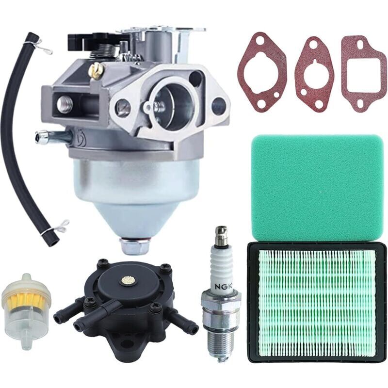 foto del prodotto kit de carburateur pour honda gcv190 tondeuse, adefol carburateur avec filtre air joint bougie pompe carburant pi ces de rechange de moteur