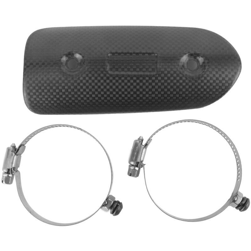 foto del prodotto kit de protection thermique universel pour tuyau d chappement central en fibre de carbone s che pour kawasaki