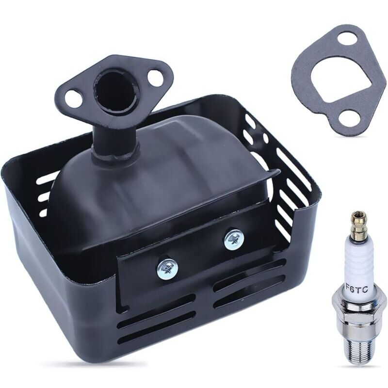 foto del prodotto kit de silencieux chappement pour honda gx200 gx160 gx120 gx140, echappement avec tuyau joint bougie d allumage pi ces de rechange silencieux