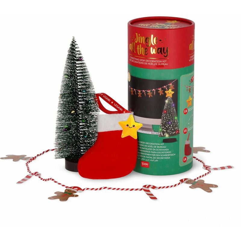 foto del prodotto kit decorazioni natalizie da scrivania, multicolor, medium legami