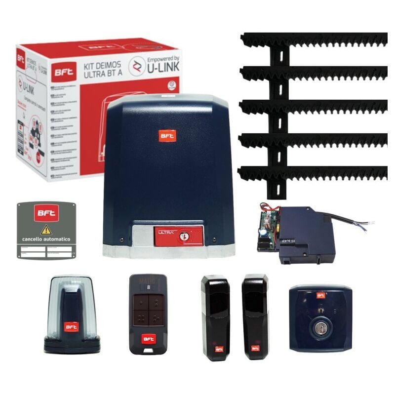 foto del prodotto kit deimos ultra bt a600 24v 600kg 2611822 cancello scorrevole ml06 bft