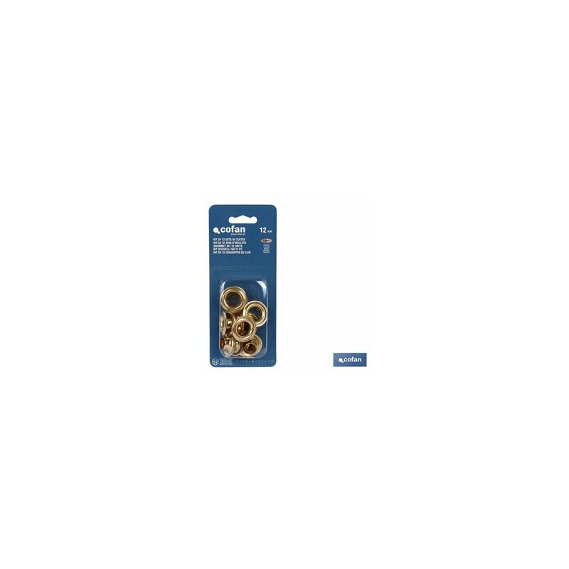 immagine 0 del prodotto kit di 12 set di occhielli da 12 mm