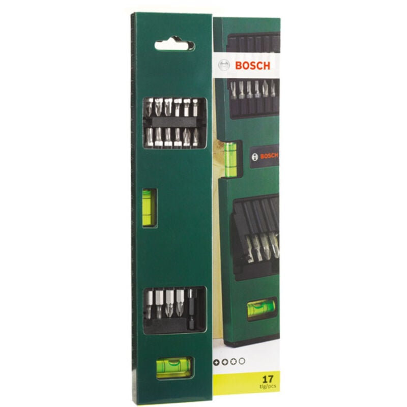 foto del prodotto kit di 17 inserti per cacciaviti con livella a bolla bosch accessories