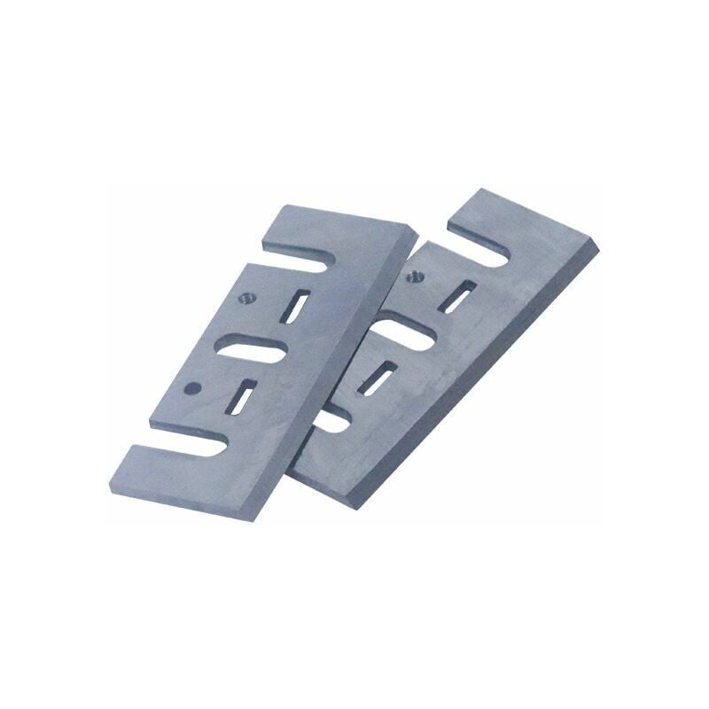 foto del prodotto kit di 2 lame per pialla elettrica dimensioni 82 x 28 x 3 mm