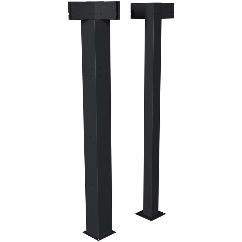 foto del prodotto kit di 2 pali angolari per pergola bioclimatica maja 3,6x3,6m hesp ride