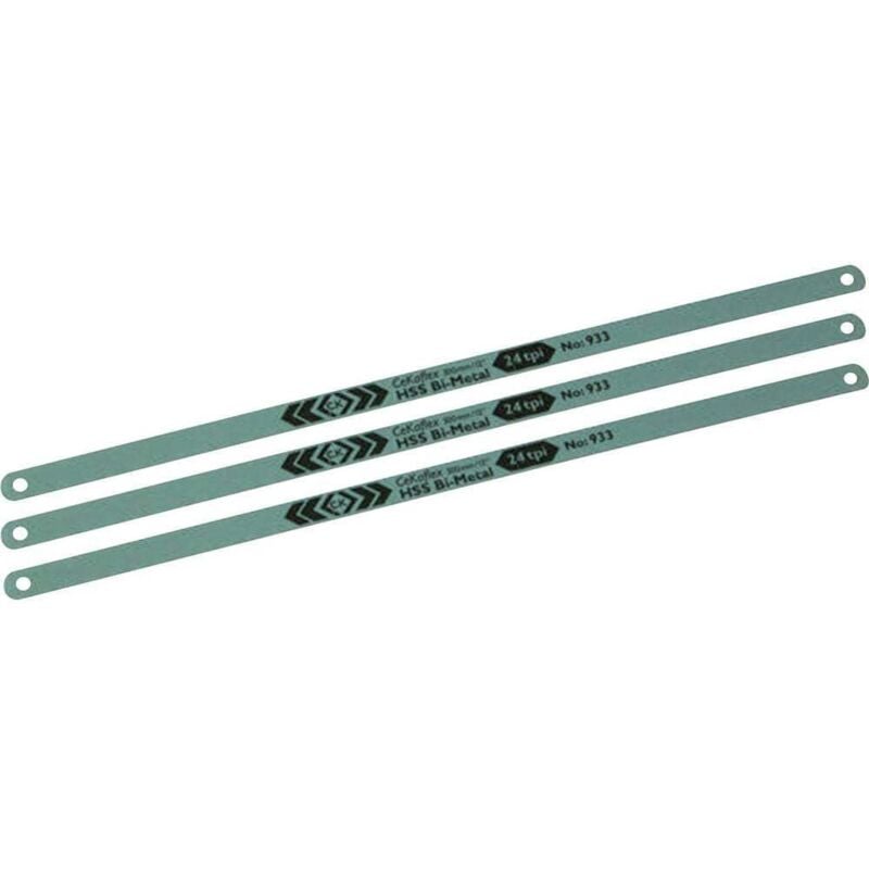 foto del prodotto kit di 3 lame hss bimetalliche per seghetti 12x 24 c.k. t0931r 12 numero denti per pollice 24