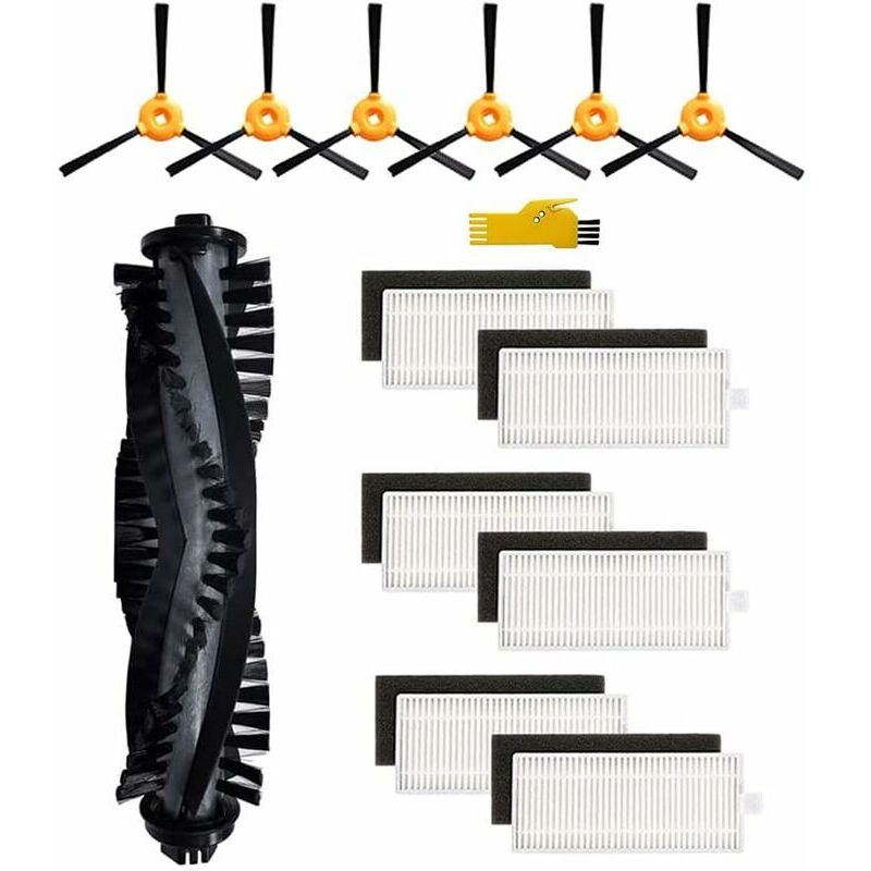 foto del prodotto kit di accessori mikong per lefant m201 t700 m520 m501a m571 m501b m301 robot aspirapolvere parti di ricambio 13 confezioni con spazzola principale e