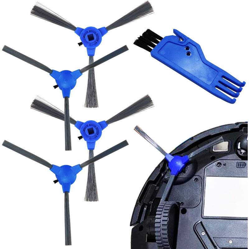 foto del prodotto kit di accessori per eufy robovac 11s, eufy robovac 11s, robovac 30, robovac 15, kit di sostituzione per aspirapolvere robot, 4 spazzole laterali,