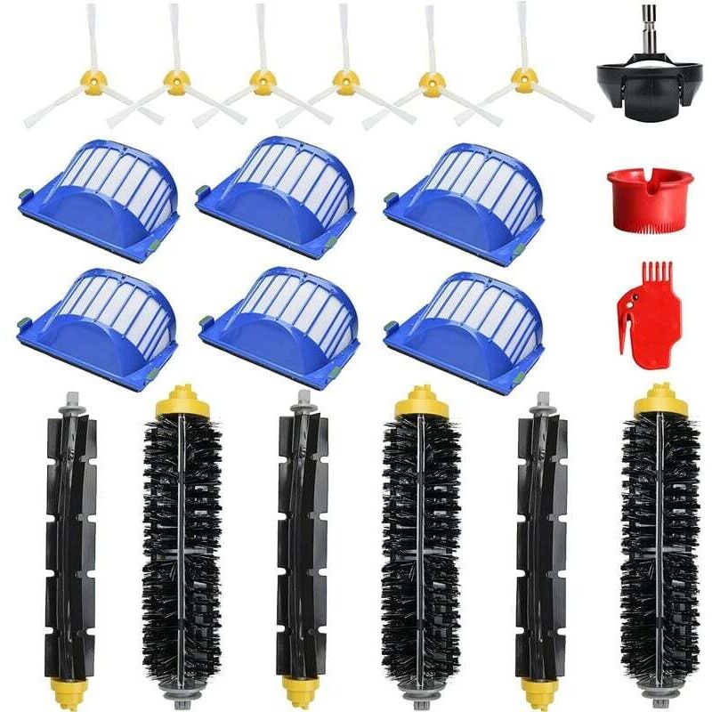 foto del prodotto kit di accessori per irobot roomba serie 600 671 692 694 697 698 650 651 660 690 parti di ricambio per rullo filtro spazzola
