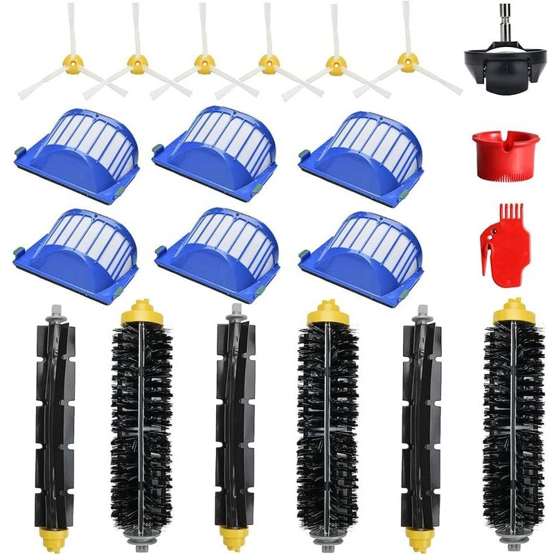foto del prodotto kit di accessori per irobot roomba serie 600 671 692 694 697 698 650 651 660 690 parti di ricambio per rullo filtro spazzola per mop