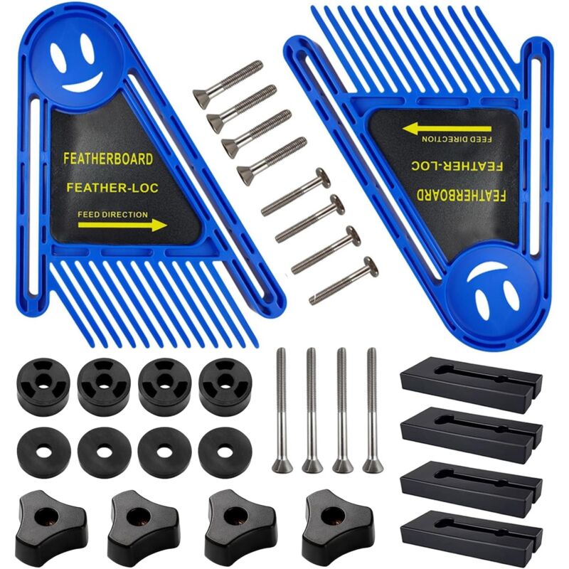 foto del prodotto kit di assi a doppia piuma, fresatrice da tavolo, piastra a molla per sega circolare da 21 16,5 cm, utensile multifunzione per la lavorazione del