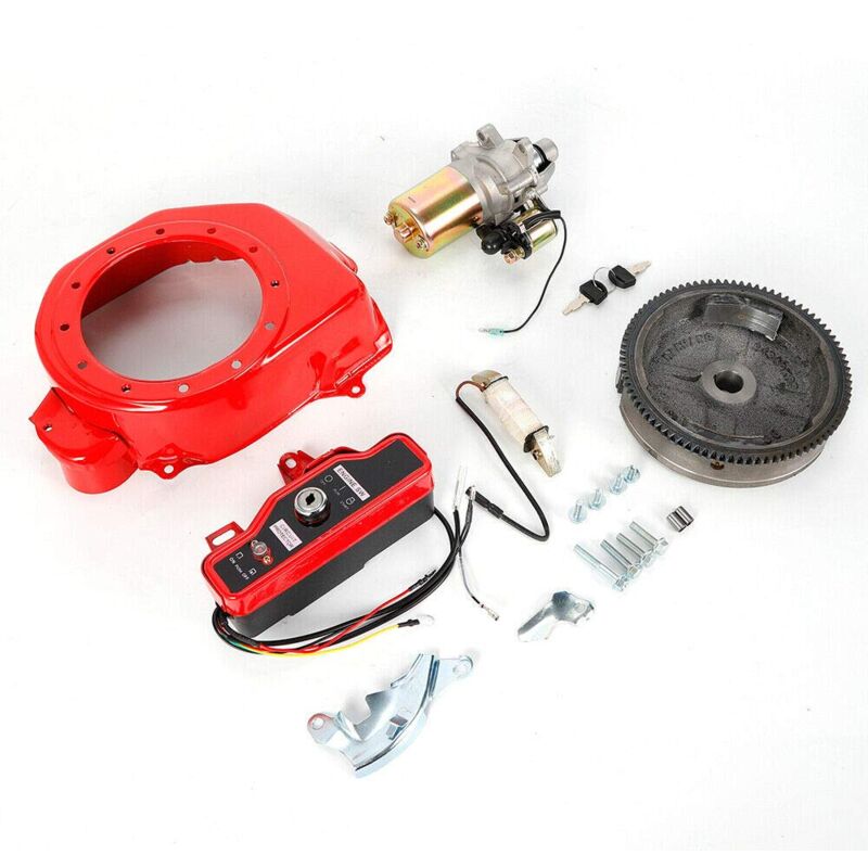 foto del prodotto kit di avviamento elettrico per motore, interruttore a chiave per honda gx160 5,5 ps gx200