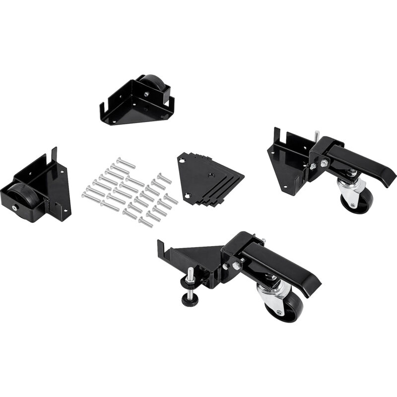 foto del prodotto kit di base mobile per carico pesante 181,4 kg, supporto universale con rotelle 241,3x241,3 mm, ruote girevoli, attrezzi per base per attrezzature