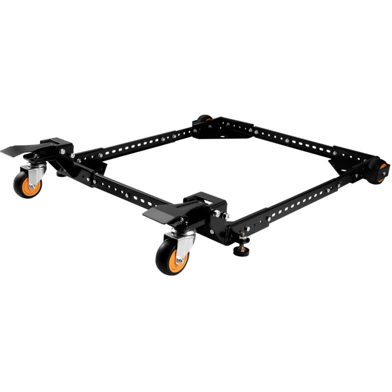 foto del prodotto kit di base mobile per carico pesante 295,5 kg, supporto universale con rotelle regolabile da 304x304 mm a 914x914 mm, ruote girevoli, base per