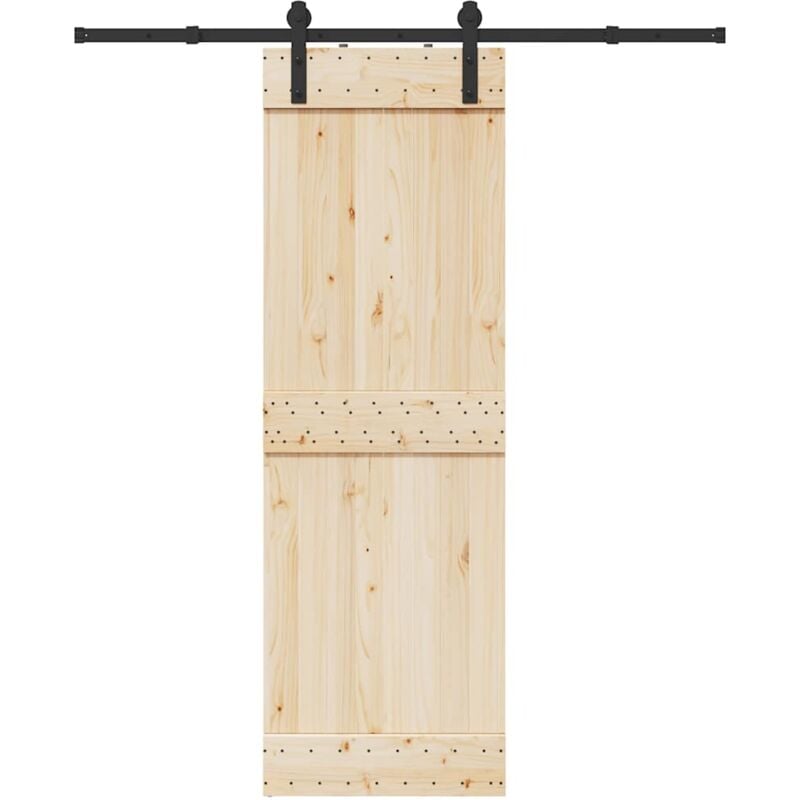 foto del prodotto kit di binari per porte scorrevoli 183 cm acciaio nero vidaxl
