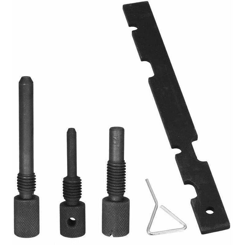 foto del prodotto kit di bloccaggio albero a camme - attrezzo per la messa in fase del motore con perno per motori ford zetec focus puma fiesta - colore nero.