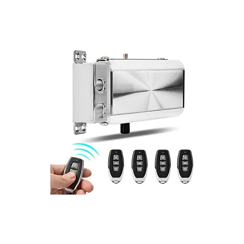 foto del prodotto kit di blocco di sicurezza con telecomando, allarme antifurto intelligente, sistema di controllo degli accessi per la sicurezza domestica, senza