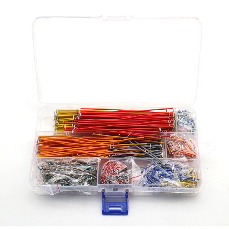 foto del prodotto kit di cavi jumper multicolori per breadboard da 560 pezzi, lunghezze assortite, breadboard - sollbry