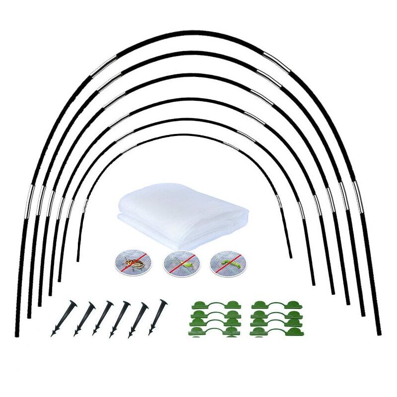 foto del prodotto kit di cerchi da giardino in rete da 18 pezzi kit di cerchi per tunnel da giardino per serra cerchi per tunnel in crescita per tunnel di serra telaio