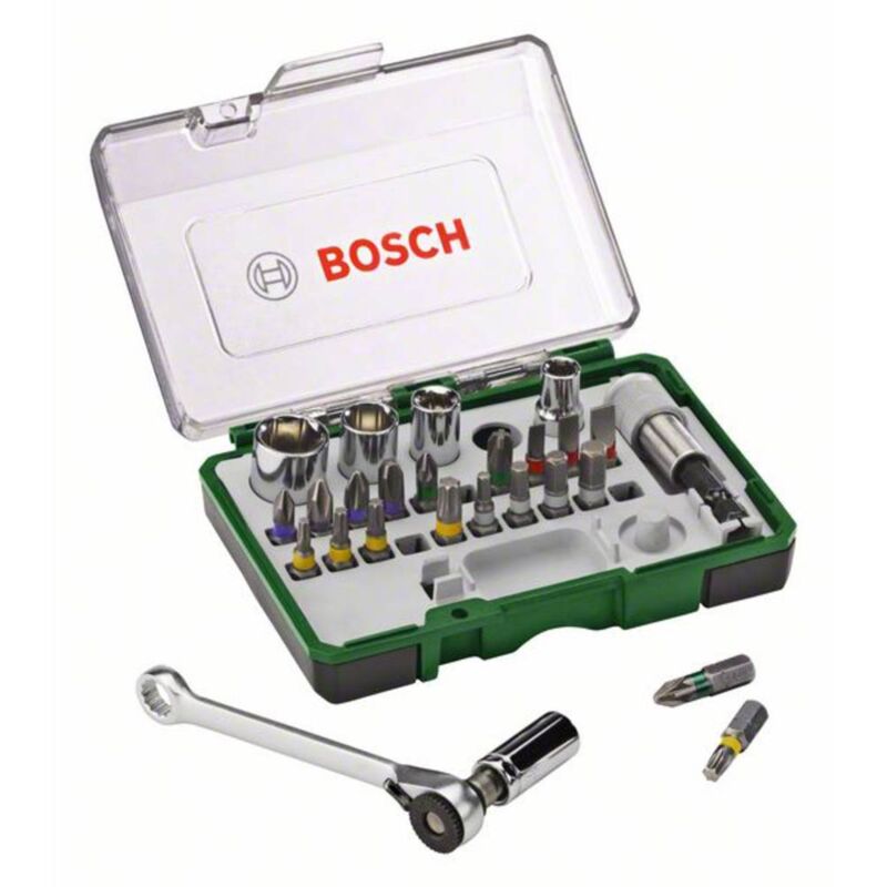 foto del prodotto kit di chiavi a bussola metrico 1 4 6.3 mm 27 parti bosch accessories promoline 2607017160