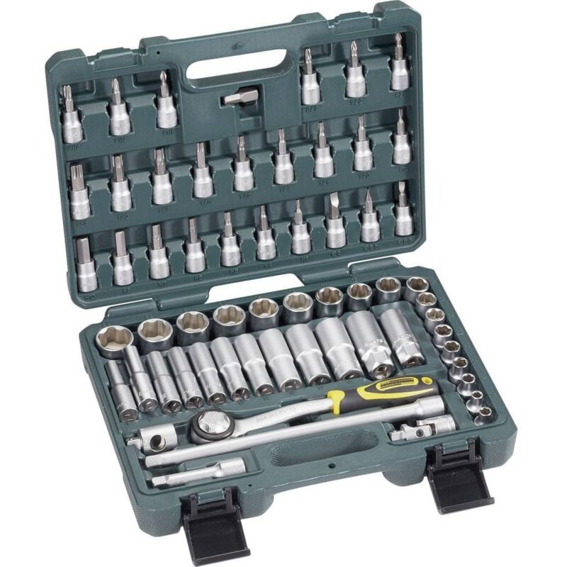 foto del prodotto kit di chiavi a bussola metrico 3 8 10 mm 61 parti br der mannesmann m 2045 sl