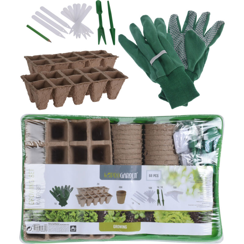 foto del prodotto kit di coltivazione completo 68pz per giardino orto