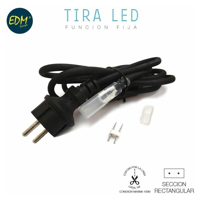 foto del prodotto kit di connessione 1,5m 220v per strisce led edm
