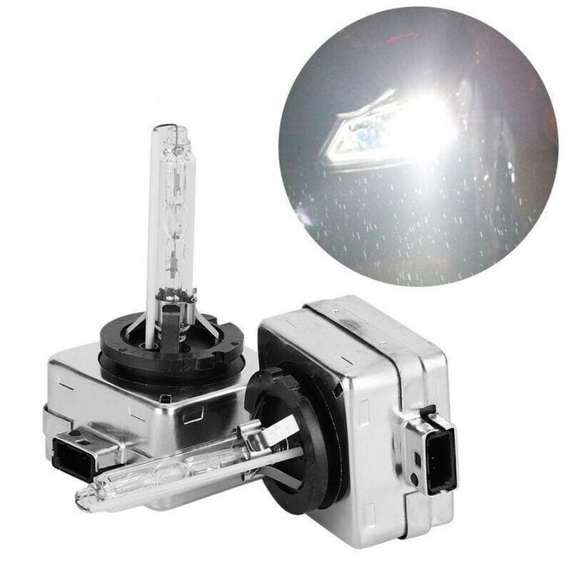 foto del prodotto kit di conversione lampadine hid d1s 35w, xeno, 6000k, 12v, bianco diamante 300 ultra trasparente, doppia lampadina hid, confezione da 2