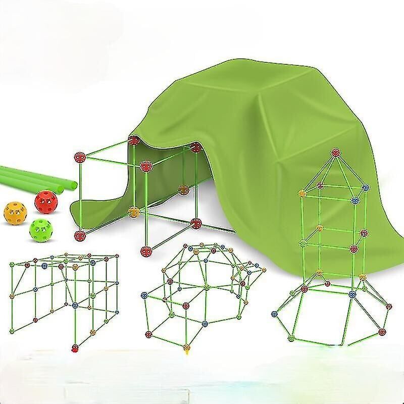 foto del prodotto kit di costruzione di fortezze per bambini fai da te costruzione di fortezze costruzione di castelli tunnel tenda da gioco giocattoli per ragazze
