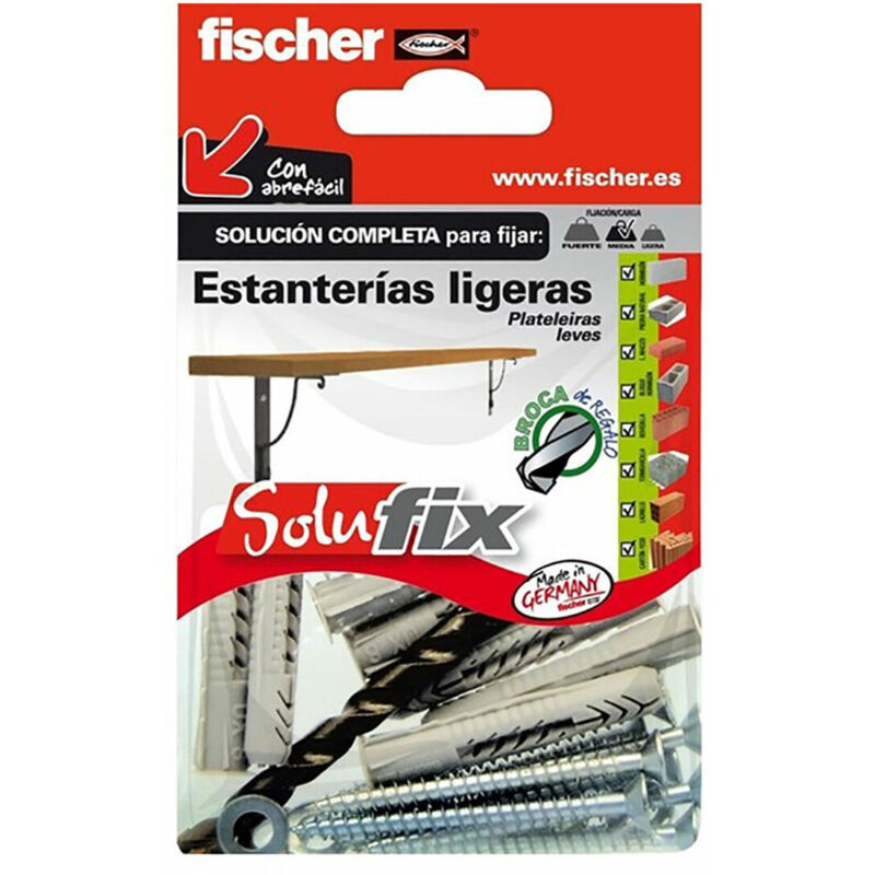 immagine 0 del prodotto kit di fissaggio fischer solufix 502685 scaffali 37 pezzi