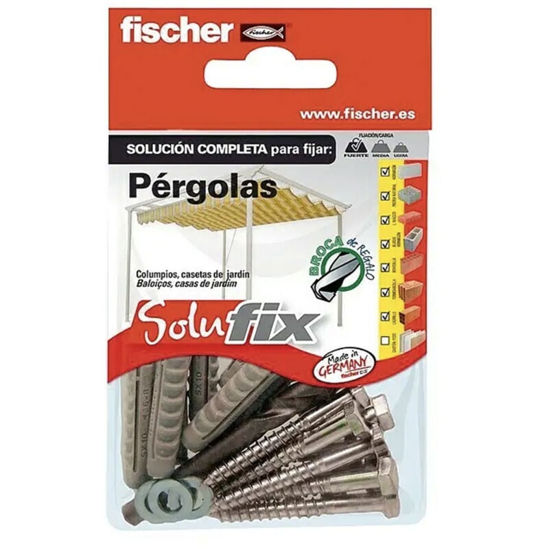 foto del prodotto kit di fissaggio per pergola 502679 solufix fischer