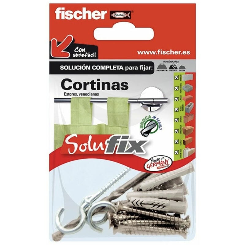 foto del prodotto kit di fissaggio per tende 502687 solufix fischer