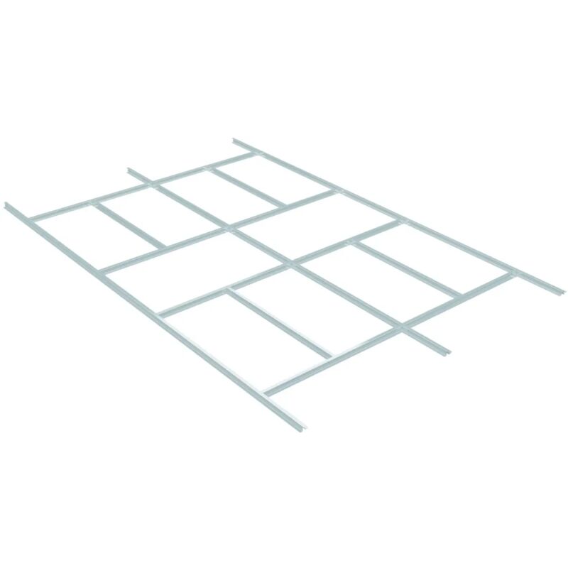 foto del prodotto kit di fondazione per casetta da giardino 330x309 cm acciaio zincato
