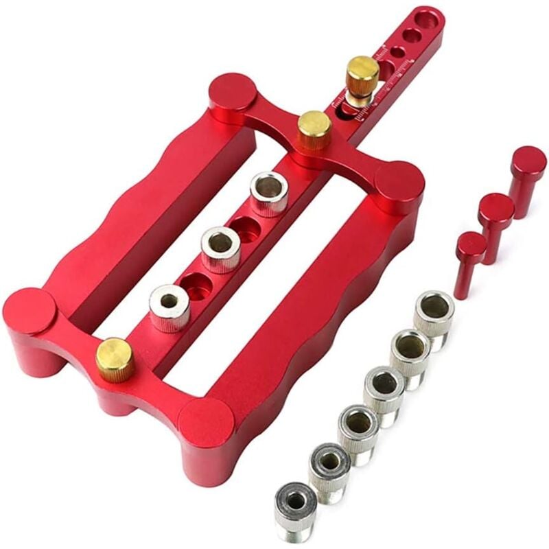 foto del prodotto kit di foratura per lavorazione del legno 6 8 10 mm utensile per carpenteria rosso sollbry