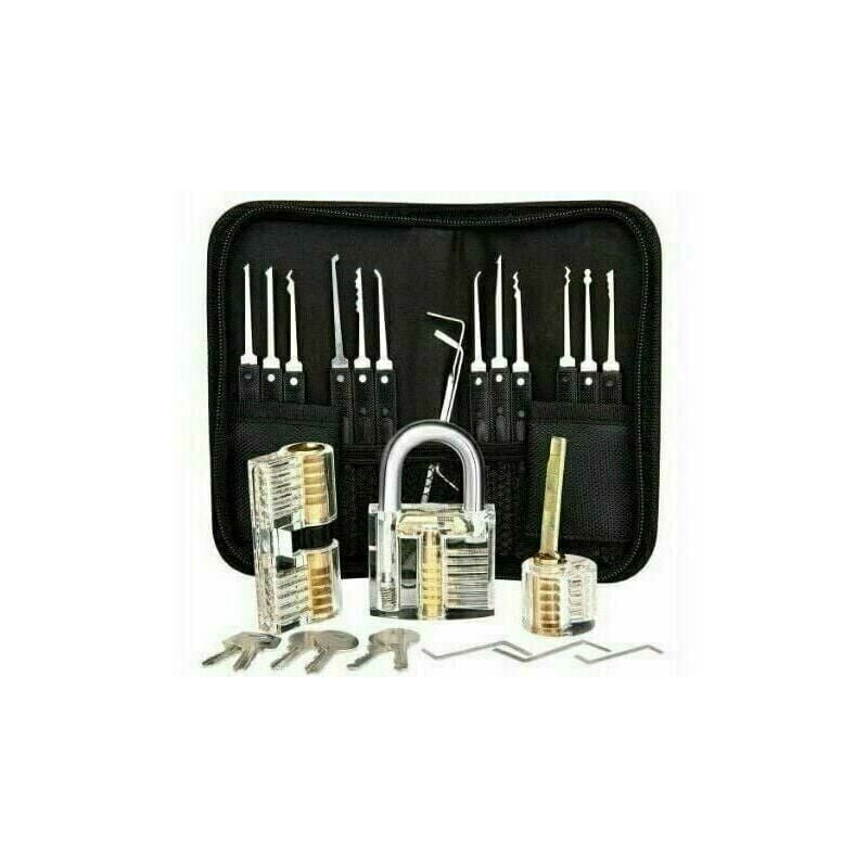 foto del prodotto kit di grimaldelli professionale, 26 kit di firma password con 3 kit di grimaldelli trasparenti