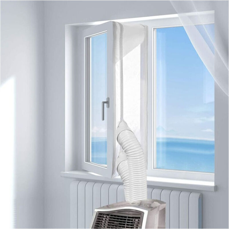 foto del prodotto kit di guarnizioni per finestre per condizionatore d'aria guarnizioni per finestre per condizionatore d'aria panno sigillante per finestre per tutti i condizionatori e asciugatrici portatili installaz