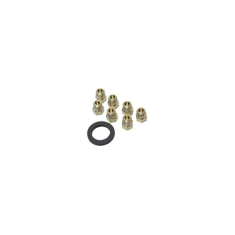 foto del prodotto kit di iniettore, getti di butano propano per forno, cuoco 481931039347 whirlpool, ignis, bauknecht, ikea whirlpool, radiola