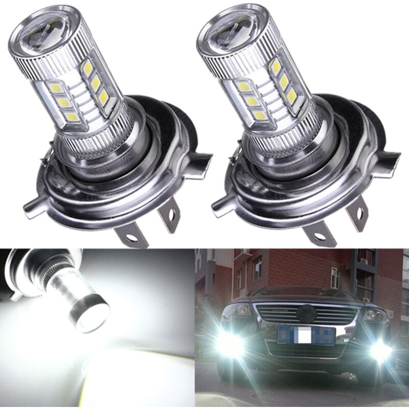 foto del prodotto kit di lampadine per fari a led per auto h4 80w, 2 pezzi, luce super luminosa bebusingoto