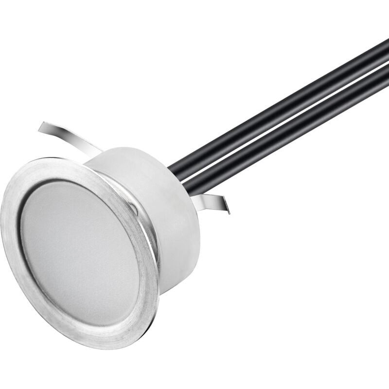 foto del prodotto kit di mini led spots 1w outdoor integrato dc12v diametro 30mm impermeabile ip67 6 faretti led bianco freddo 6000k