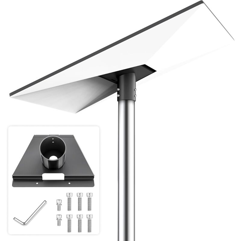 foto del prodotto kit di montaggio adattatore per tubi starlink gen 3 heavy duty supporto v3 regolabile per tetto, palo o parete nero 
