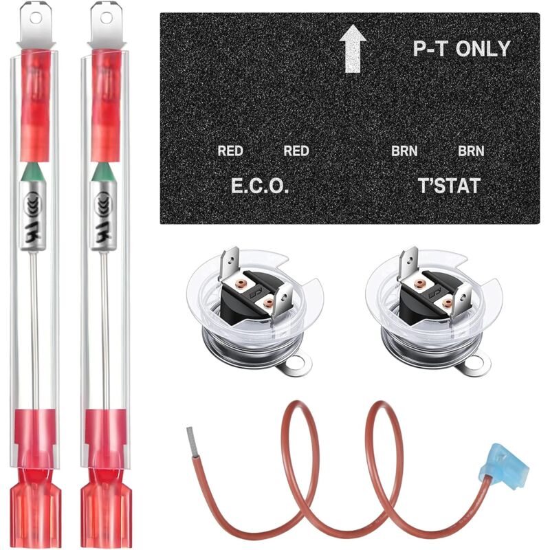 foto del prodotto kit di montaggio termostato eco con interruttore termico per scaldabagno, ricambio certificato ul compatibile con atwood 91447 93866
