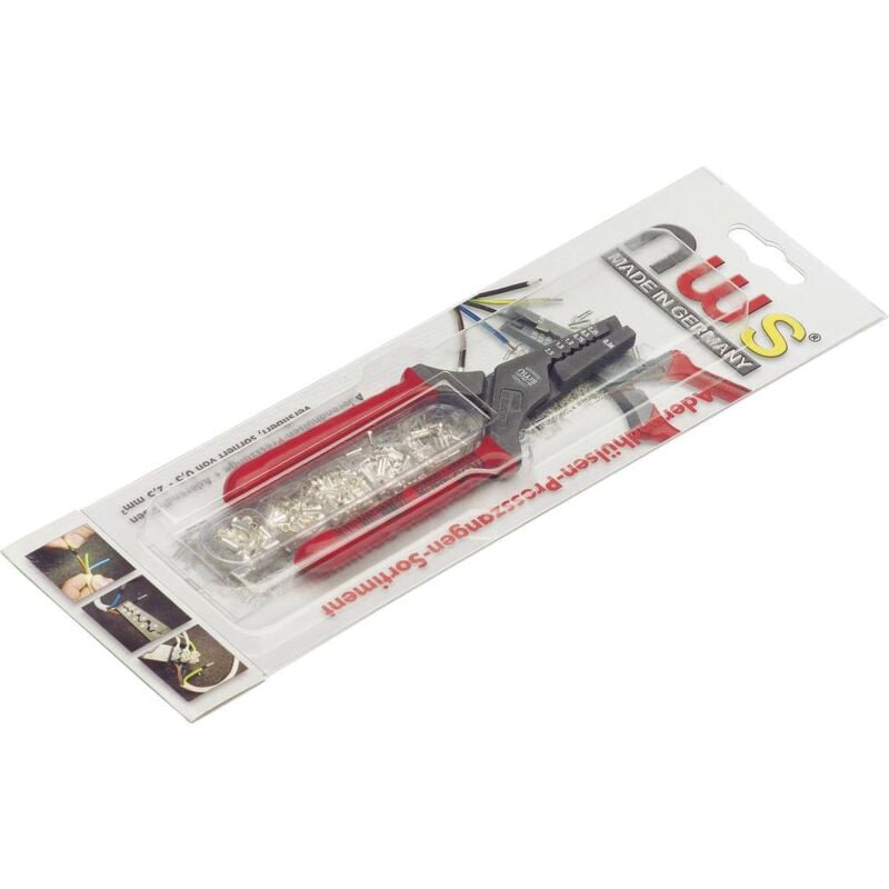 foto del prodotto kit di pinze a pressare 151 parti boccola, doppino 0.5 fino a 2.5 mm incl. assortimento di capicorda nws 143-ts